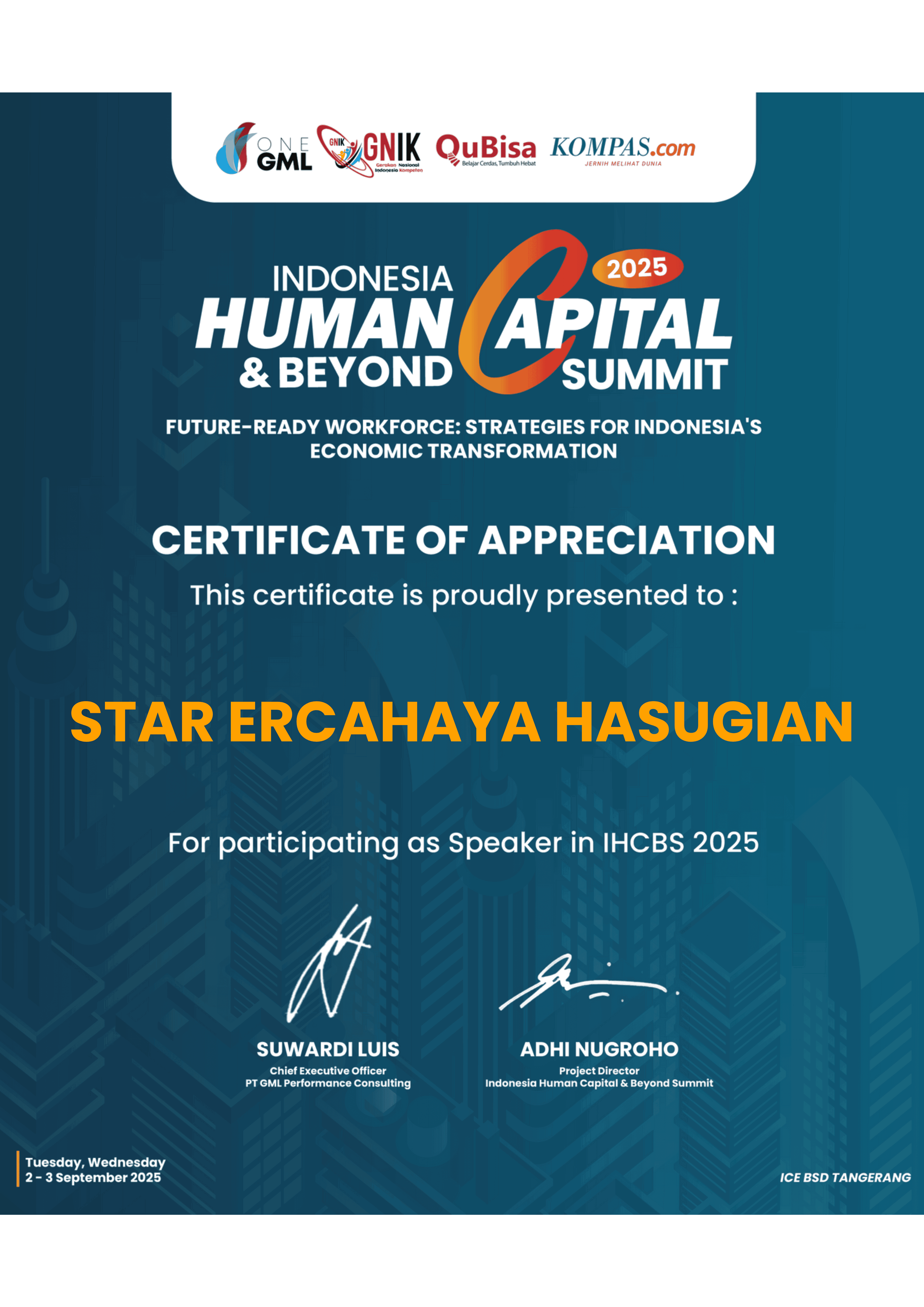 Indonesia Human Capital & Beyond Summit 2025